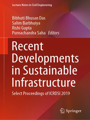 cover image of Recent Developments in Sustainable Infrastructure